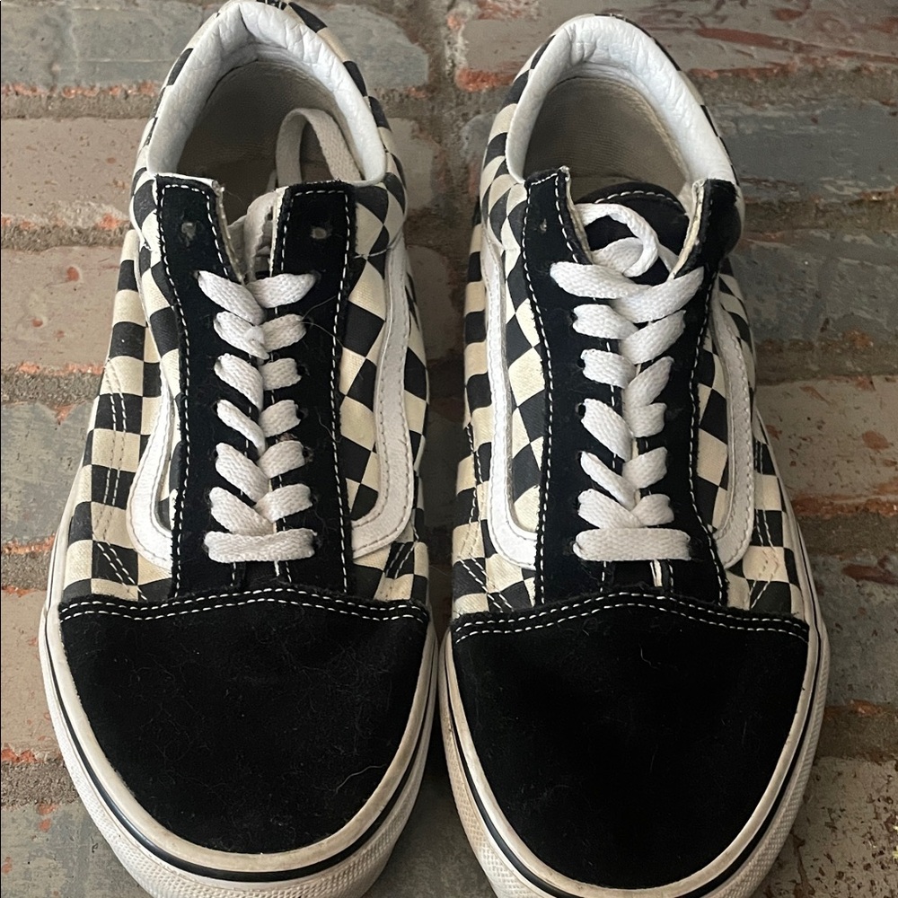 Vans Black and White Checkered Sneakers